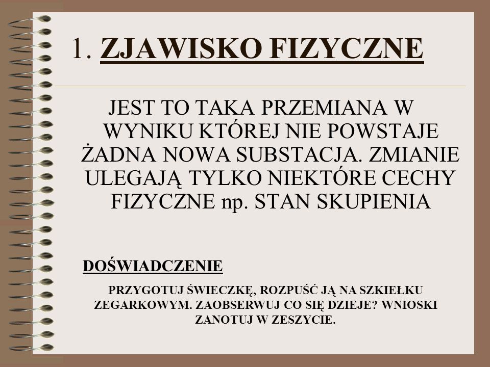 ZJAWISKO FIZYCZNE A REAKCJA CHEMICZNA - ppt video online pobierz