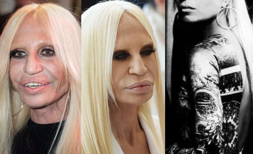 Jak Donatella Versace wyglądała przed wszystkimi operacjami? Była ...