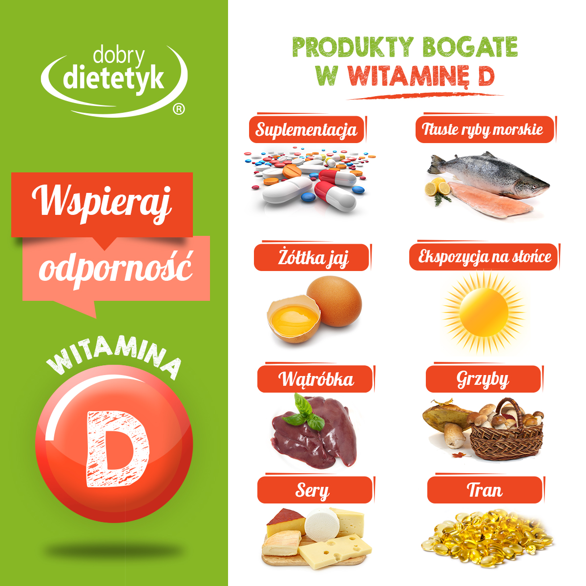 WSPIERAJ ODPORNOŚĆ witaminą D! - DOBRY DIETETYK℠ | Klaudia ...